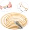 7 Pieces 7 Sizes Embroidery Hoops 4 inch to 12 inch Bamboo Circle Cross